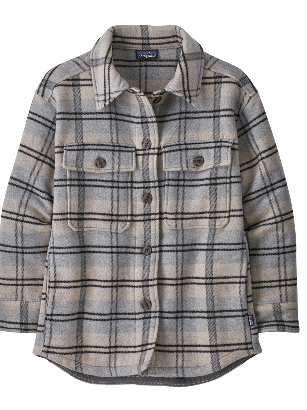Patagonia W’s Melton Wool Overshirt Jacket— Bristlecone: Wool White